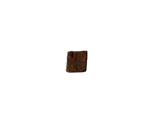 Single piece of dark brown Cade hindi incense block from Egypt, traditional aromatic resin cube