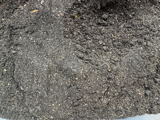 Egyptian musk incense blend shown as dark, finely ground aromatic powder with granular texture and mineral-like sheen