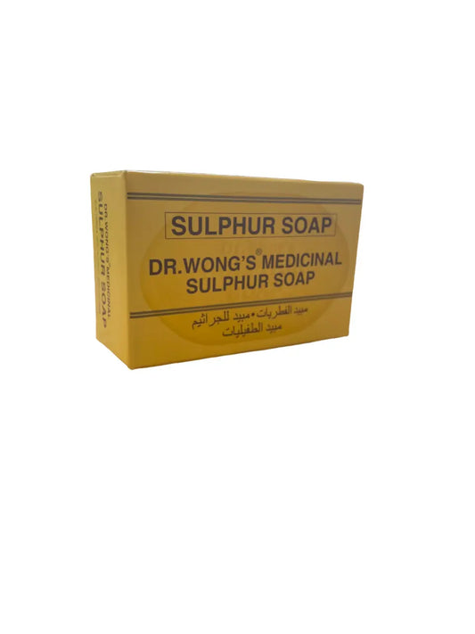 Dr Wong’s medicinal sulphur soap - Savon au kabrit, soufre - Eclaircissement, anti-imperfections, anti-bactérien, lutte contre l'acnée - 80g theorientalherborist