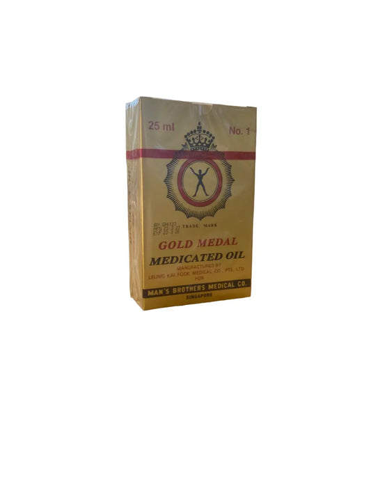 Minyak angin - gold medal - medicated oil - number 1 - 25ml - زيت مكافحة الرياح - ماركة الوسام الذهبي THE ORIENTAL HERBORIST