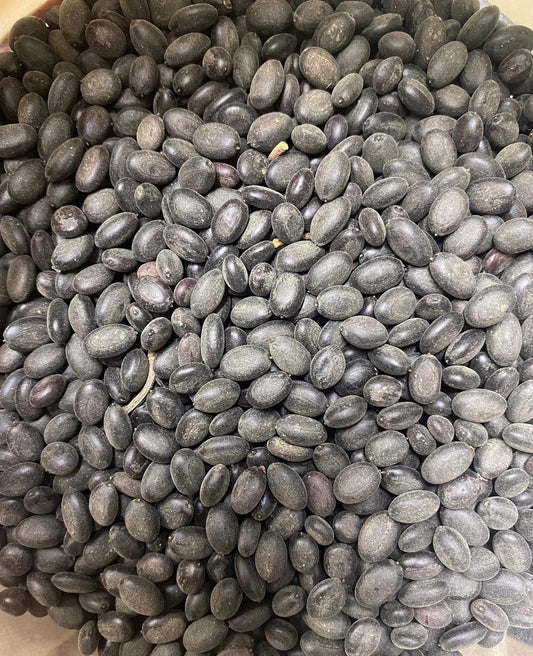 Fresh Semqala black watermelon seeds 30g pack, traditional Middle Eastern snack with natural dark grey color