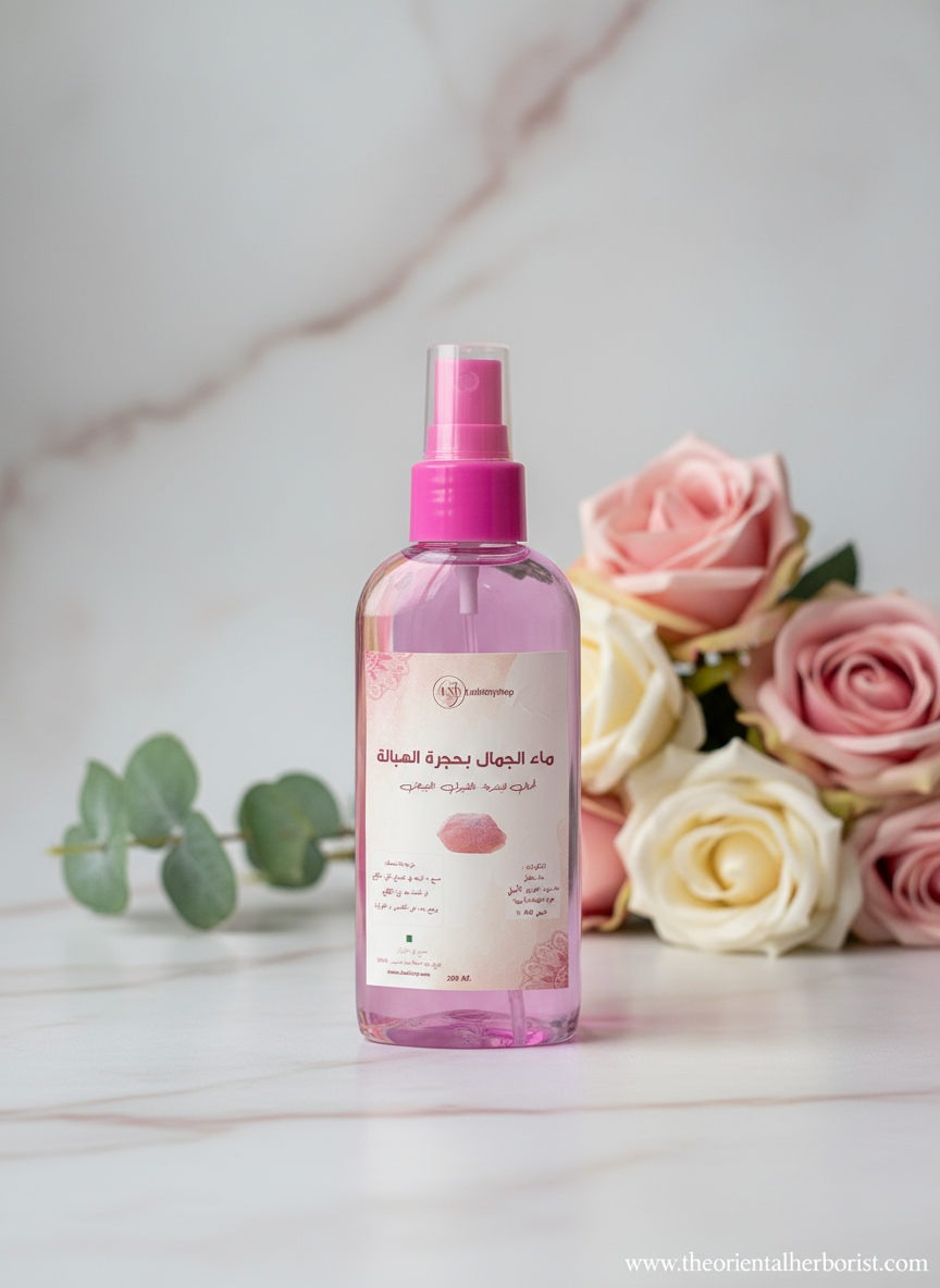 Água de rosas à la habala - 200ml - cuidado facial - qoboul, luminosidade, Brilho - pedra habbala-