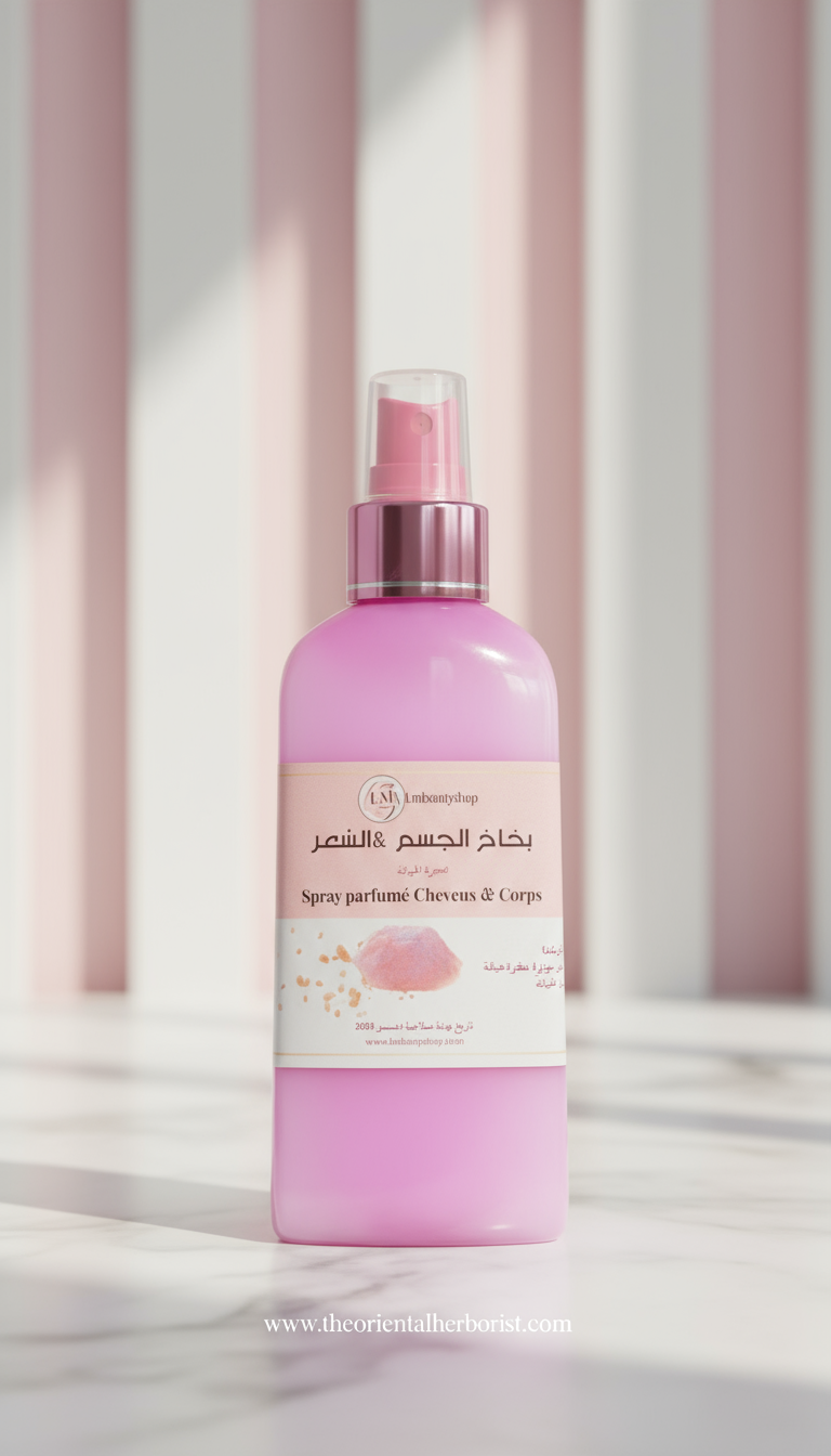 Spray perfumado para corpo e cabelo à habala - qoboul, sorte,