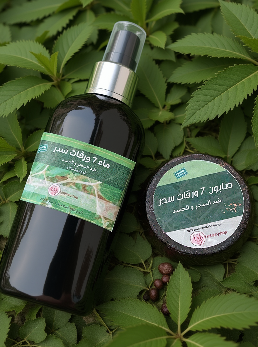 Water with 7 sidr leaves + sidr soap against witchcraft, jealousy, evil eye, tqaf, purification