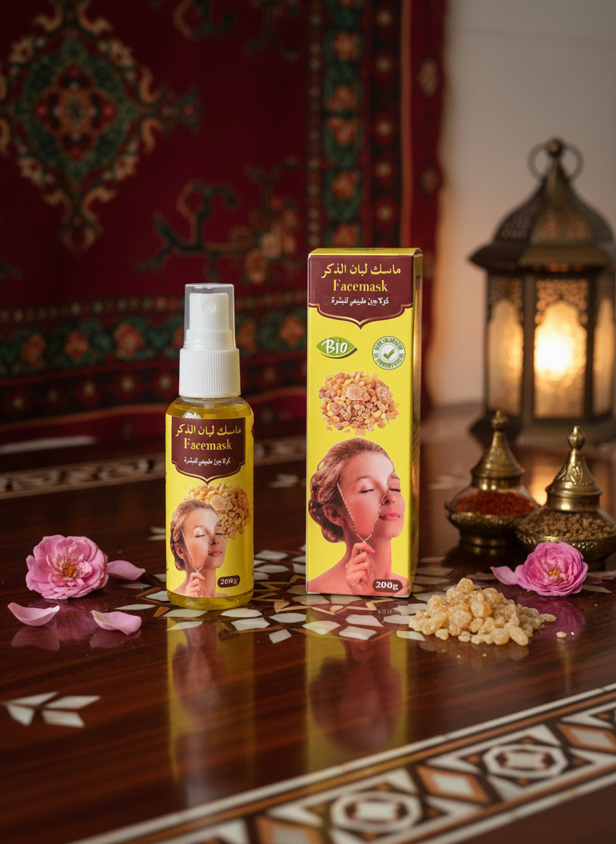 Spray visage à l’oliban - loubane dakar - bio - 40ml - collagène naturel