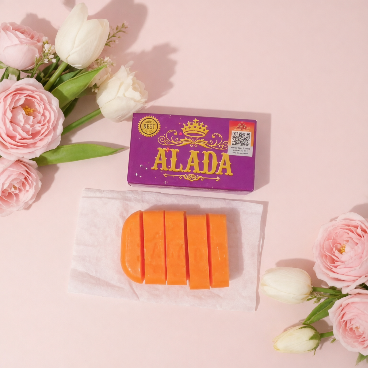 Savon Alada Original Thaïlandais – Anti-taches, Teint Unifié & Peau Lisse