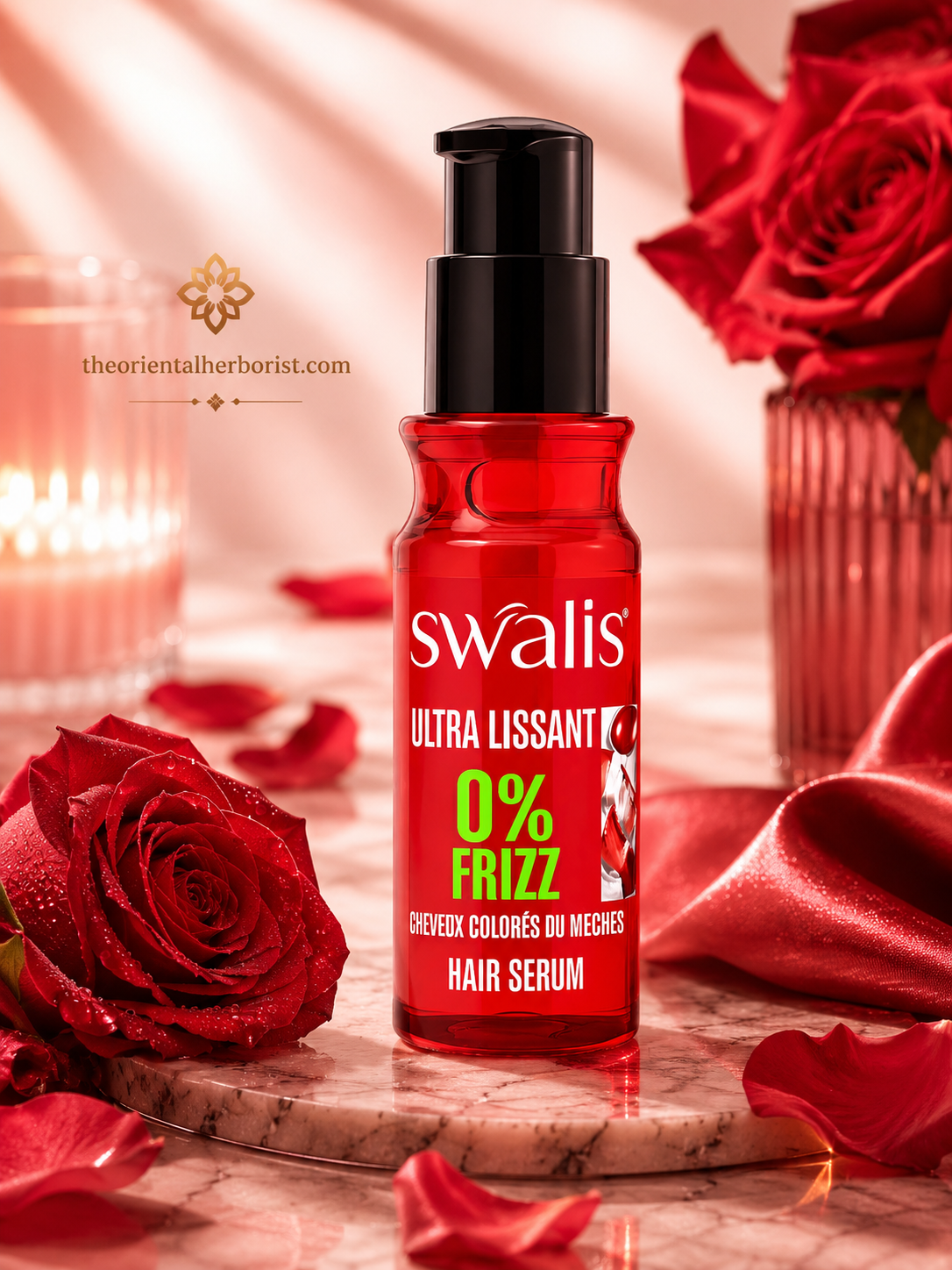 Sérum Capillaire Swalis pour Cheveux Colorés & Méchés – Ultra Lissant & 0% Frizz – Made in Algeria