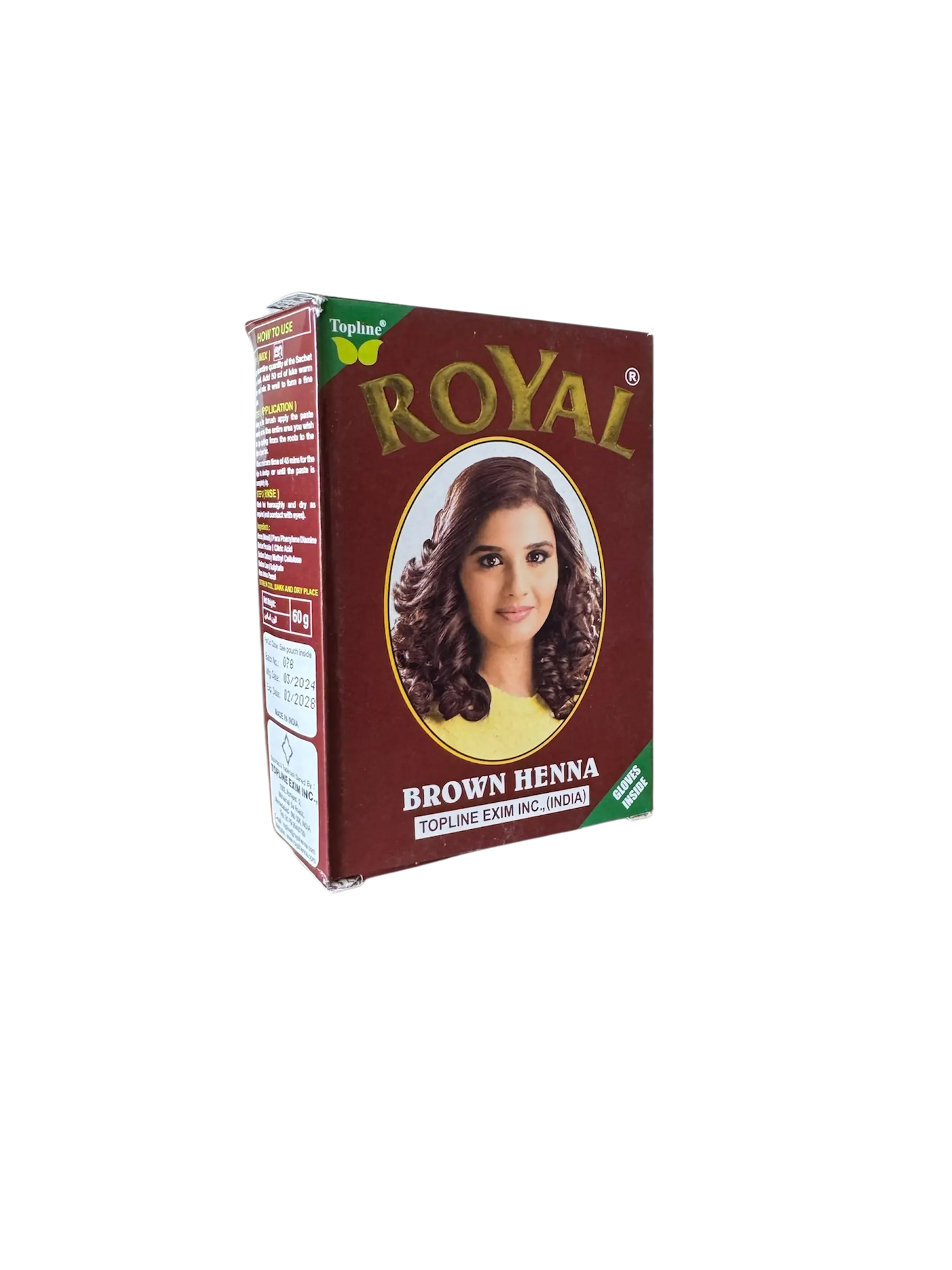 Henné royal marron - 90g - henna - رويال الحناء البني THE ORIENTAL HERBORIST