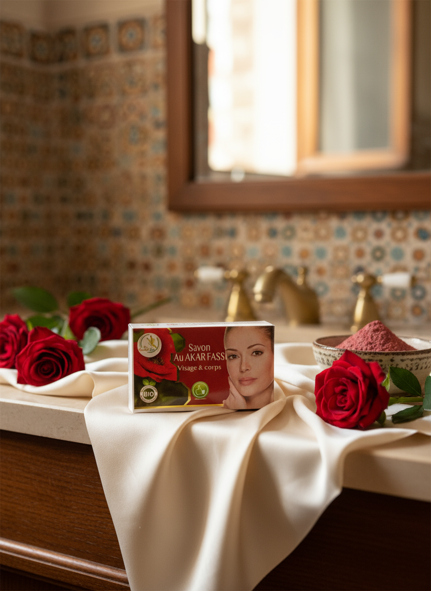 Saboune bel akkar el fassi - savon au akar fessi - dem el ghezal - صابون العكر الفاسي