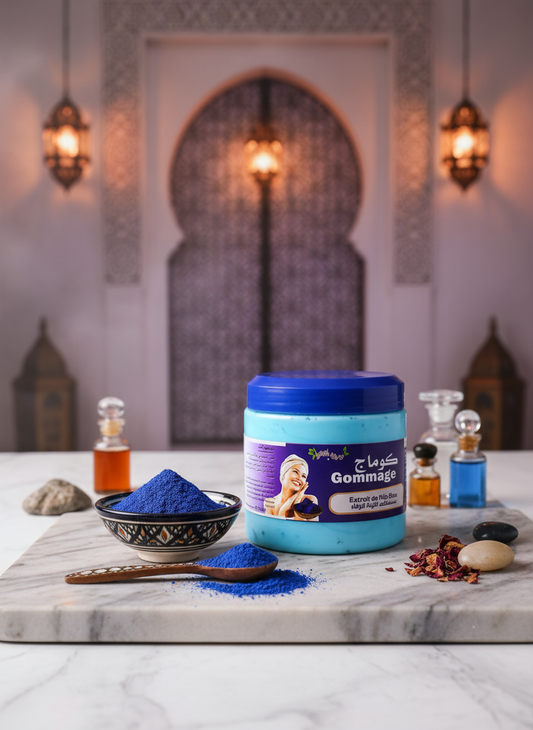 Nila extract scrub - exfoliates and smooths the skin - 200g كوماج بالنيلة ـ سنفرة