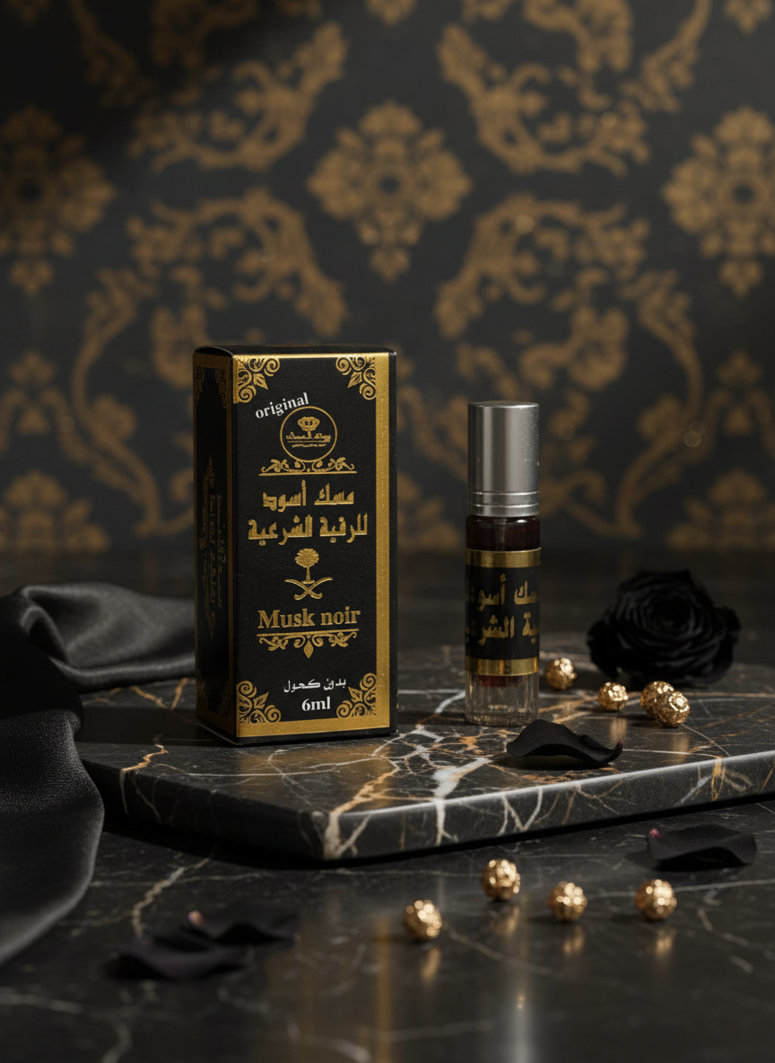 Musk noir de désenvoutement - Musc roqya chariya - 6ml - sorcellerie, sehour, sehoor, magie noire, jinns, djinn, mauvais oeil, jalousie