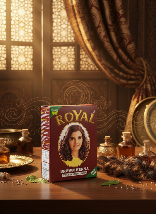 Henné royal marron - 90g - henna - رويال الحناء البني
