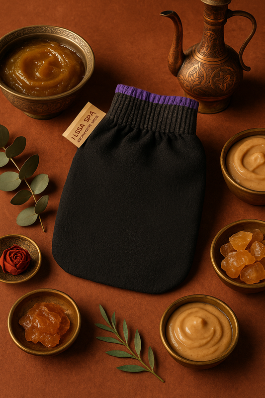 Kessa thick for the body - skin exfoliation - bath shower washcloth - x1 piece