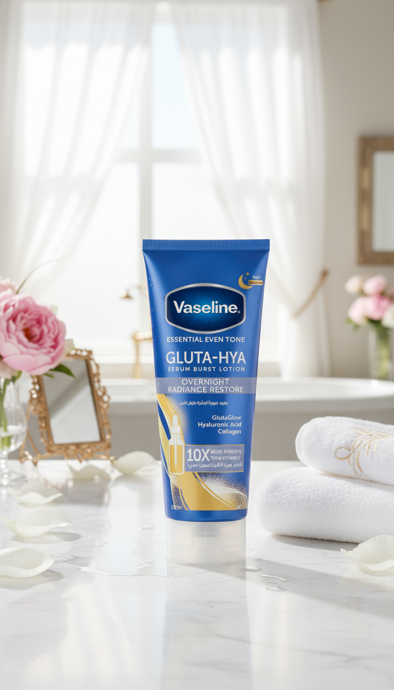 Vaseline Gluta-Hya Overnight Radiance Restore Serum Burst Lotion, 200ml
