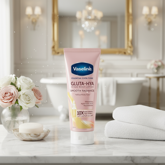 Vaseline Essential Even Tone Smooth Radiance Gluta-Hya Serum Burst Lotion 200 ml