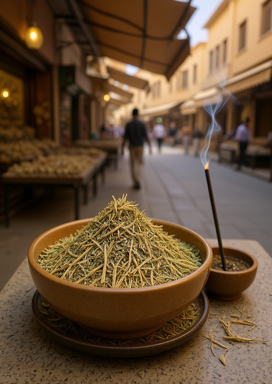 Encens tisane Fijel - Rhue moulue - الفيجل - rue herbe de grace figel roqya - purification protection entités négatives démons envoutements