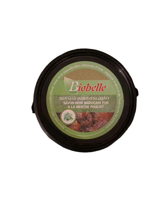 Savon noir pur à la menthe pouliot - 450g - صابون بلدي مغربي بزيت فديو THEORIENTAL HERBORIST