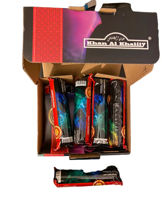 x1 rouleau de charbon pour encens, chicha 10 pièces theoriental herborist