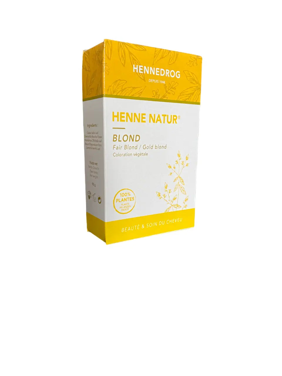 Henné blond - hennedrog - henne natur - 90g - 100% plantes - coloration végétale THE ORIENTAL HERBORIST