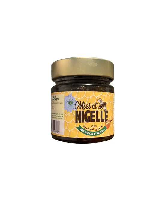 Miel et nigelle - mélange de 250g - خليط الحبة السوداء و العسل - fortifiant theoriental herborist