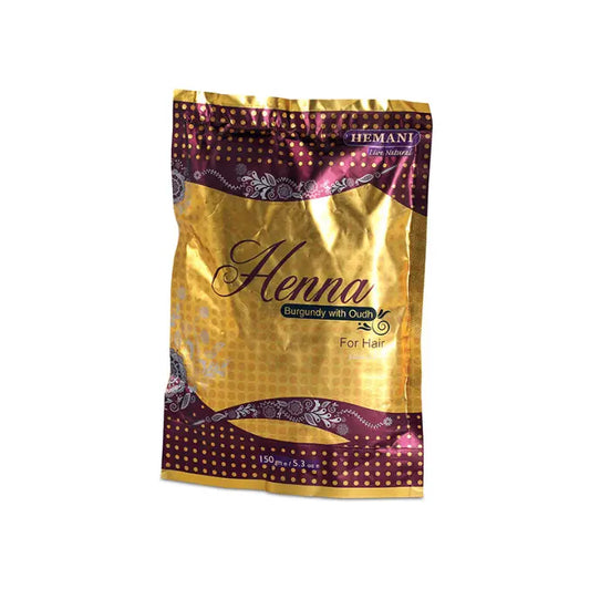 Henna burgundy et oud - teinture cheveux couleur violette - henné poudre theoriental herborist