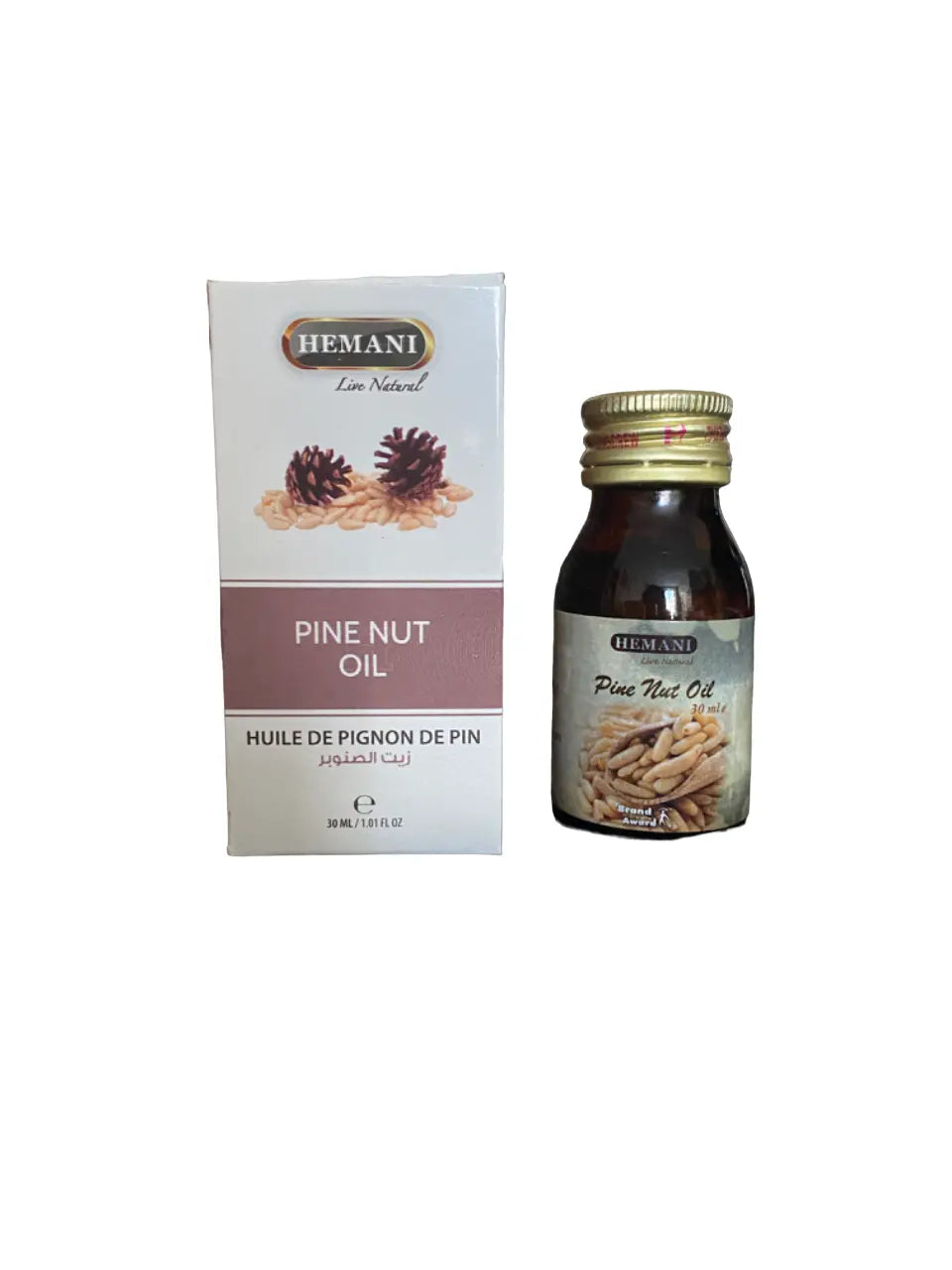 Huile de pignon de pin - 30 ml - زيت الصنوبر THE ORIENTAL HERBORIST