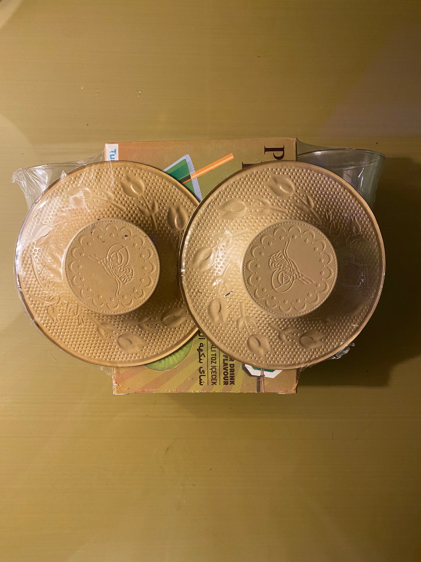 Thé instantané turc saveur kiwi - Ensemble 3 pièces - set thé avec verres - poudre instantanée kiwi theoriental herborist