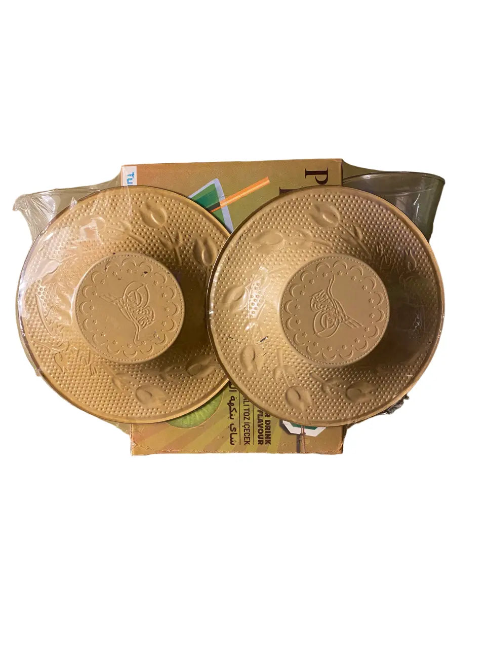 Thé instantané turc saveur pomme verte - Ensemble 3 pièces - set thé avec verres - poudre instantanée pomme theoriental herborist