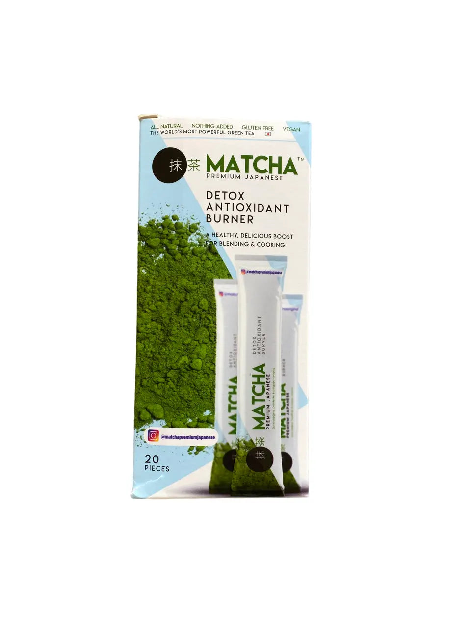 Cure détox au matcha - antioxydant - detox antioxydant burner - thé vert - 20 sachets - énergisante, relaxante - smoothie, lattes theoriental herborist