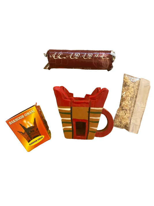 Brûle-encens traditionnel - Sultanat D'oman - brûleur - set complet theoriental herborist