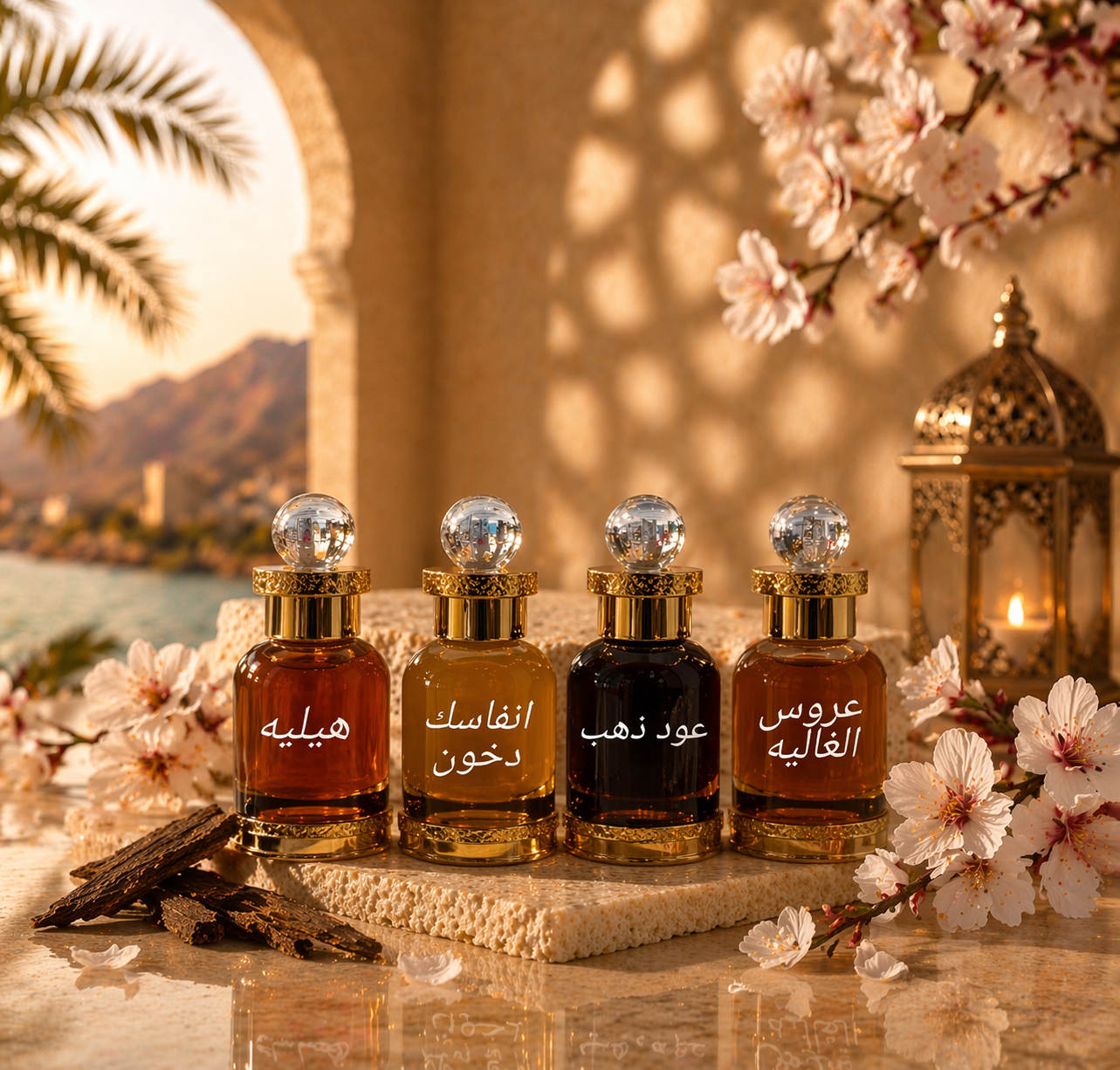 Set x4 makhmariya body and hair oils 30ml