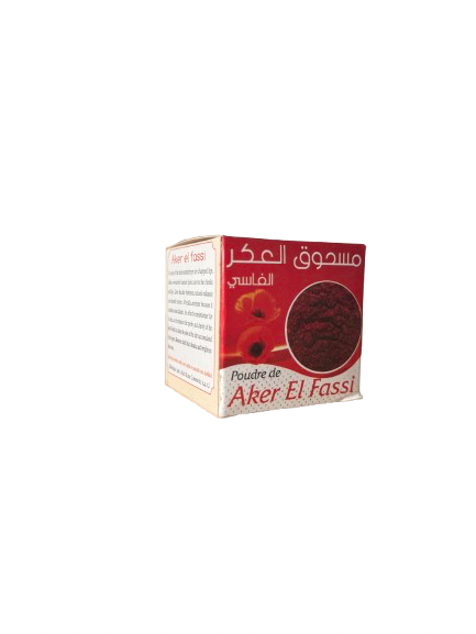 Poudre de akkar fassi - aker el fassi - 30g - مسحوق العكر الفاسي