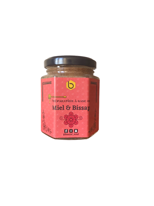Miel & Bissap - 240g - Miel, hibiscus, gingembre