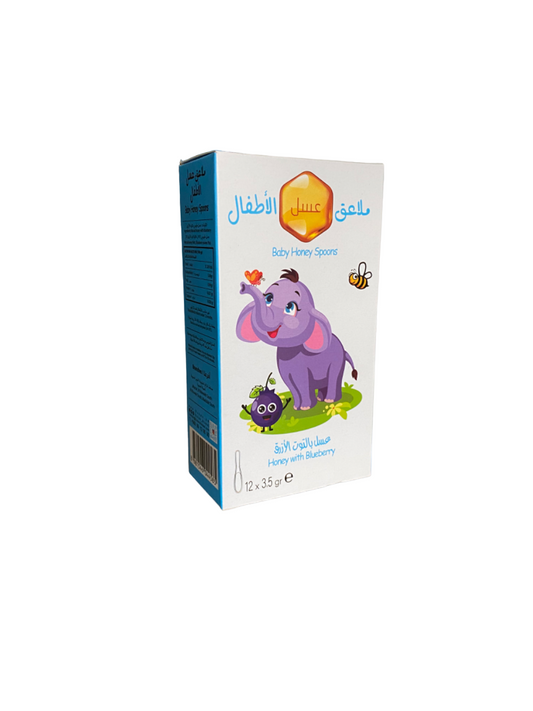 Heidelbeerhonig - für Kinder - einzelne Löffel - x12 Löffel - معلقة عسل عماني بالتوت الأزرق