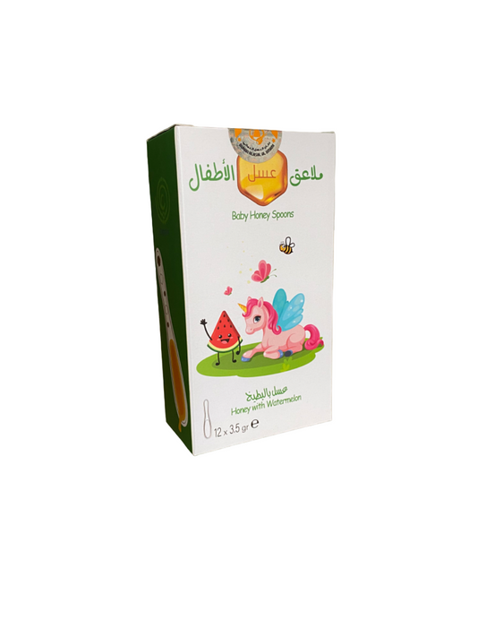 Miel à la pastèque - pour enfants - cuillères individuelles - x12 cuillères - ملعقة عسل عماني بالبطيخ