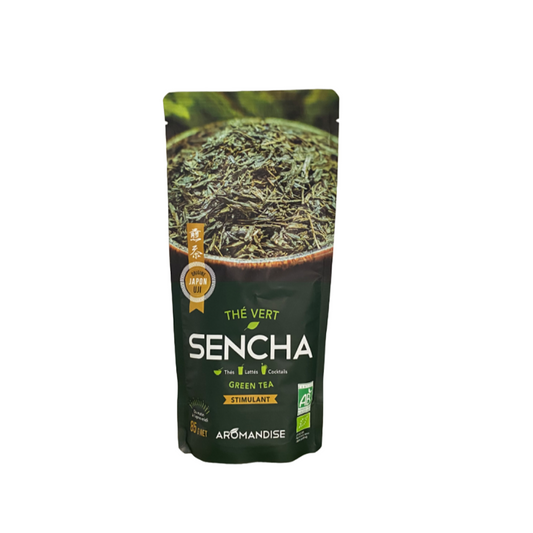 Thé vert sencha - 85g - feuilles entières - Thé vert de Uji - bio