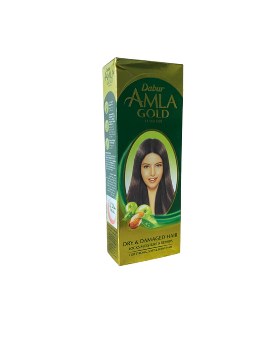 Dabur Amla Gold - Huile soin cheveux capillaire - 100ml ou 200ml - Cheveux secs et endommagés - دابر أملا الذهبي