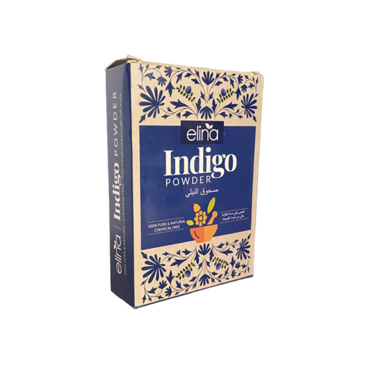 Indigo-Pulver – 100 % natürliche Haarfärbung – Indigofera tinctoria – مسحوق النيلة