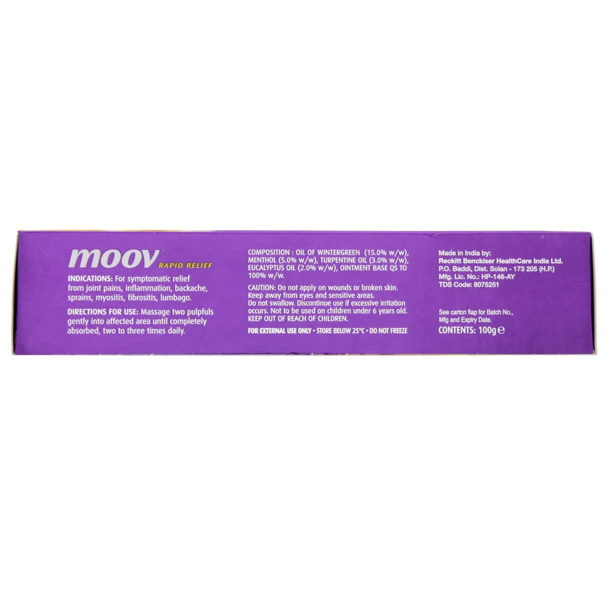 Moov Pain Relieving Rub 100 g