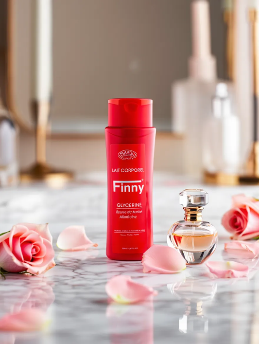 Lait corporel à la glycérine - finny - au beurre de karité et allantoïne - 200ml