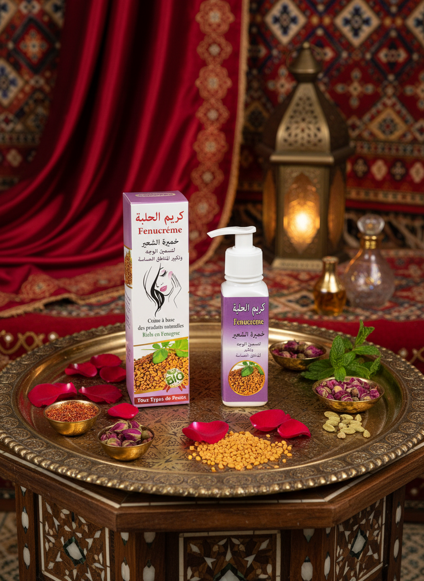 Crème fenugrec - helba - كريم الحلبة ـ مرطب