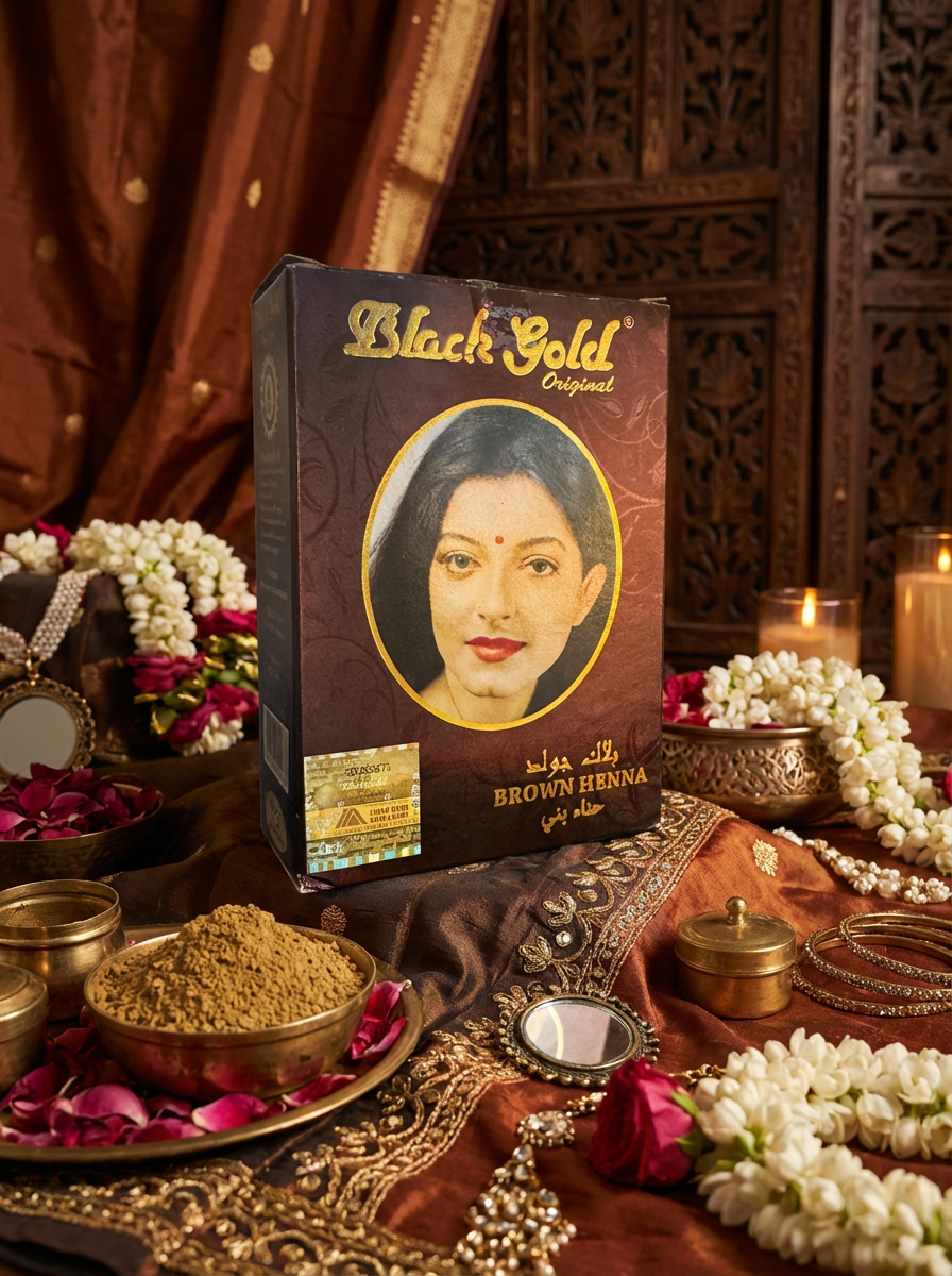 Henna Black Gold original - henna marrón - Hecho en India