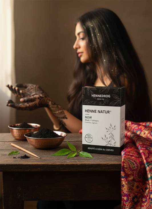 Henné noir - Hennedrog - 100% plantes - henne natur - coloration végétale - 90g
