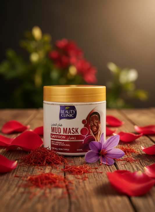 Masque d’argile visage au safran - 500ml - anti âge