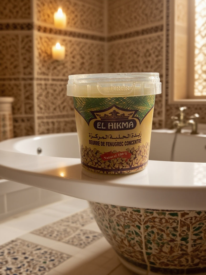 Beurre de fenugrec concentré - 120 ou 350 ml - زبدة الحلبة المركزة - grossissement de la poitrine et du postérieur, anti ride, chute cheveux