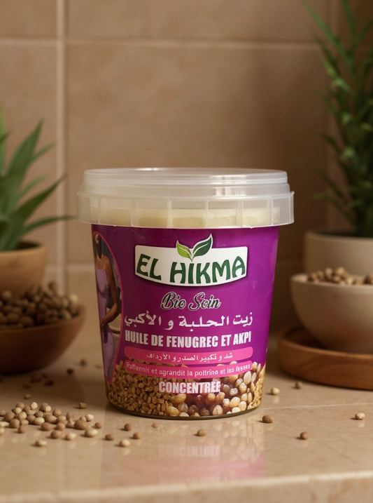 Beurre de fenugrec et akpi - concentrée - 120 ou 350ml - زبدة الحلبة و الأكبي