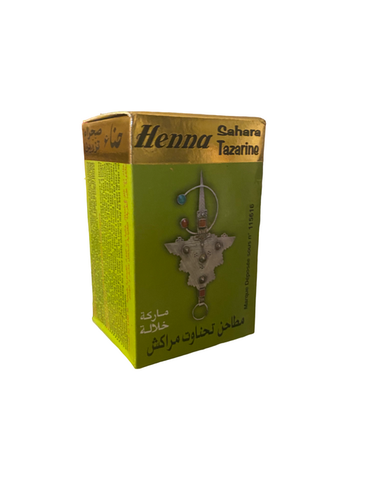 Henna Sahara Tazarine - حناء تحناوت مراكش - grüne Box - Henna -